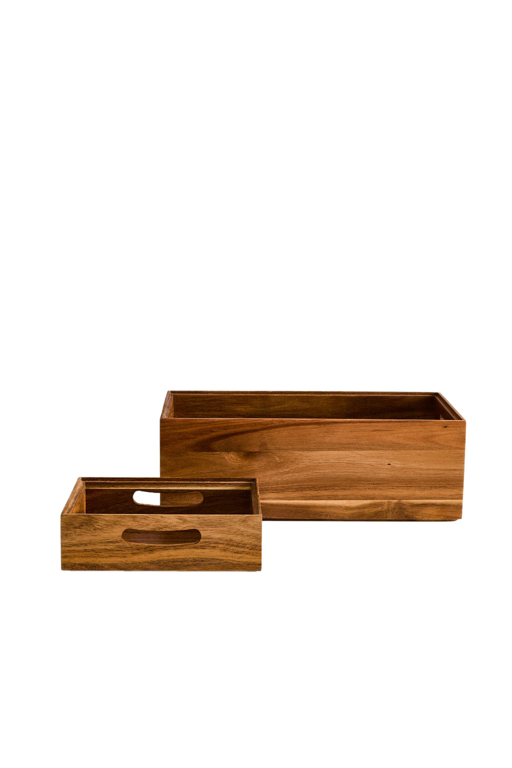 Zara Home Коробка для хранения из дерева, цвет бежевый, 20 см