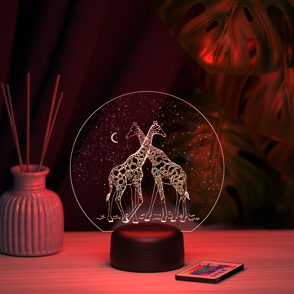 3D-ночник "Два жирафа"