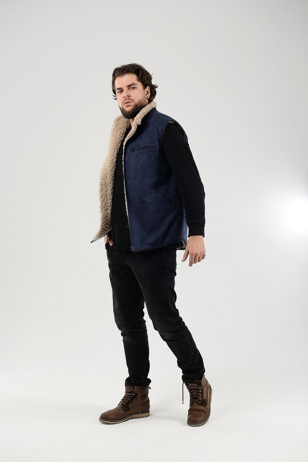 Жилет мужской из овчины