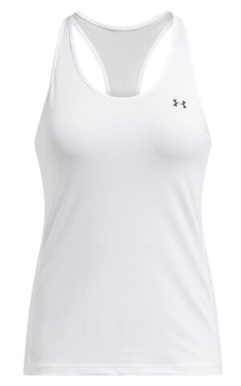Женский топ теннисный Under Armour HeatGear Armour Racer - белый