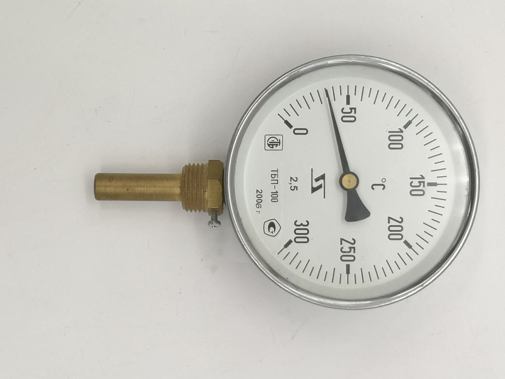 Термометр Биметаллический ТБП-100 (0+300), 50мм, 2.5, радиальный
