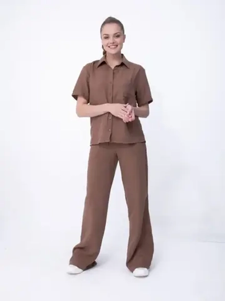 Костюм с брюками льняной