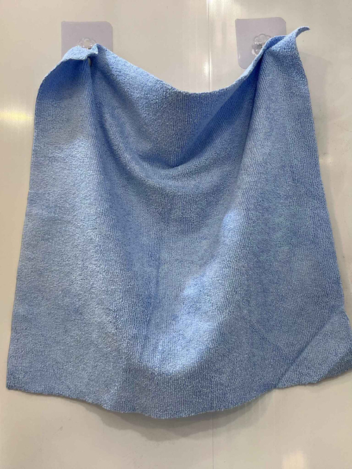 П-03RА / Полотенце из микрофибры для чистки автомобиля, ЭКО (голубой) 40x40 см (за 1 шт.)