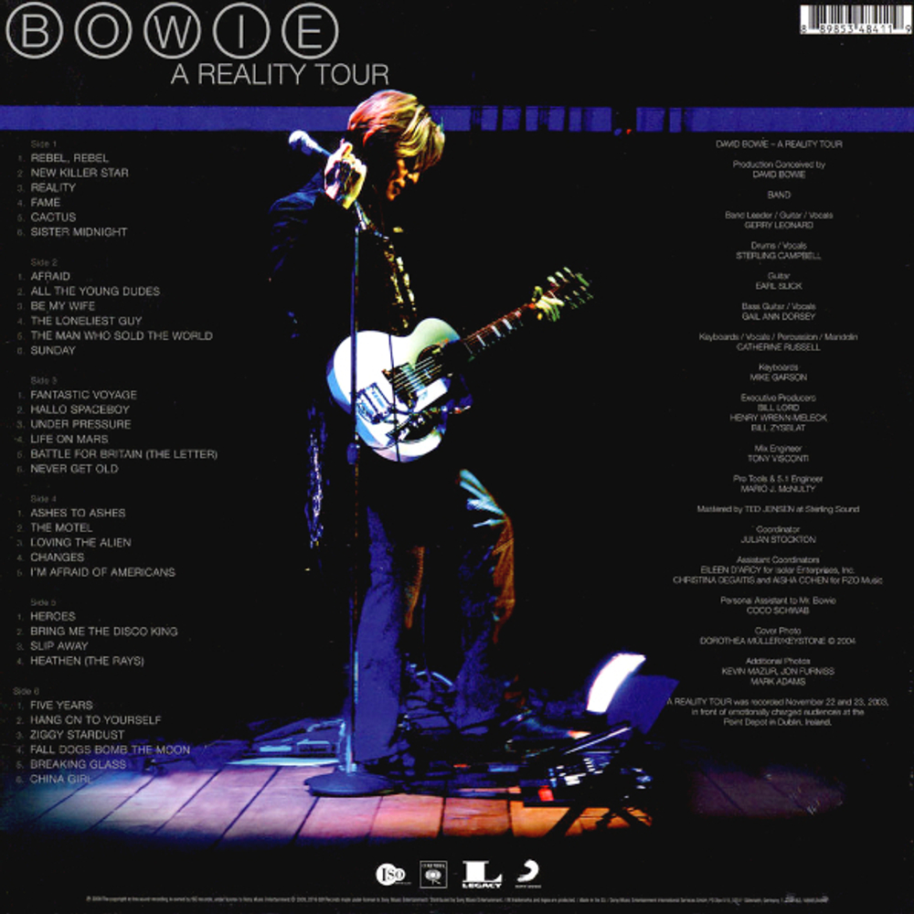 David Bowie / Reality Tour (Coloured Vinyl)(3LP)