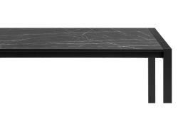 Стол Центавр 120(160)х70х75 файерстоун / черный матовый