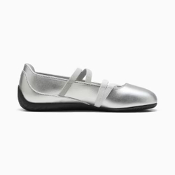 PUMA Женские кроссовки-балетки Speedcat Ballet Metallic, серебряный