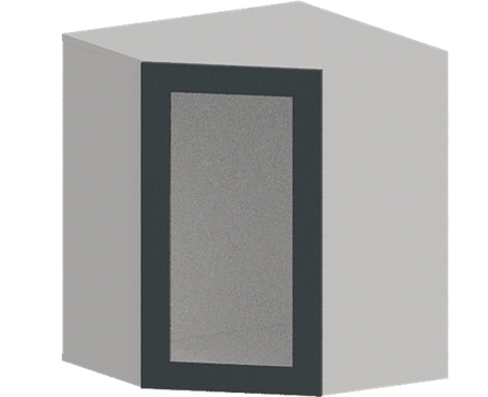 Кухня Модуль ШВУС 590 Графит / Бирюзовая мята