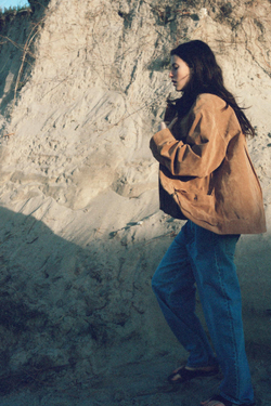 ZARA ДЖИНСЫ-БАНАНЫ TRF, ГОЛУБОЙ