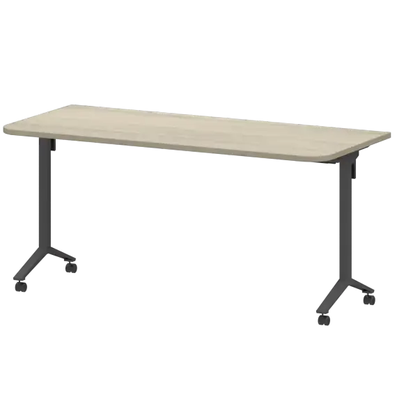 Стол мобильный складной радиусный МБ25-160.70Р  1600x700x750 Моби