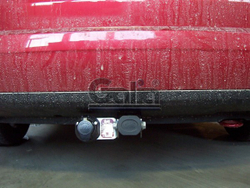Фаркоп оцинкованный Galia S095A для SEAT Ibiza IV хетчбек 3/5 дверей 2008-2017, Ibiza ST универсал 2010-2017(паспорт и сертификат в комплекте)(без электрики)