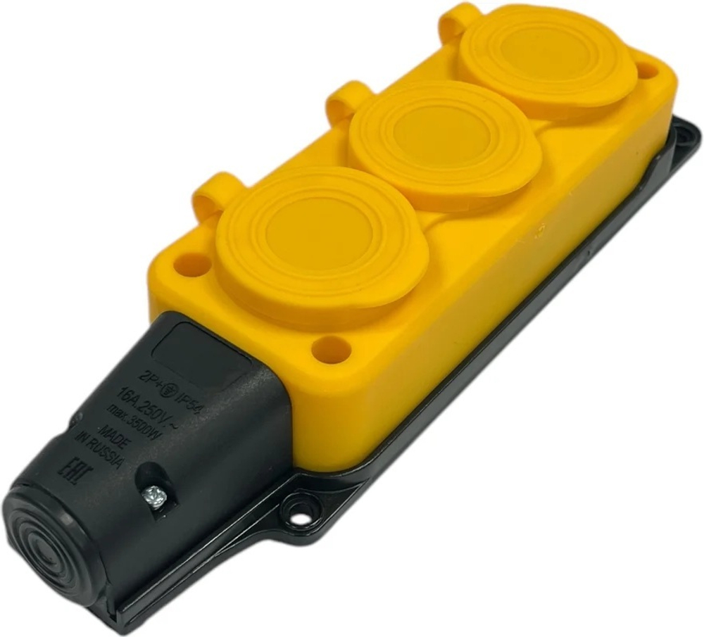 Удлинитель силовой iTOK i-CONNECT-COLOR-SUR-KG-315-3-54-40-YELLOW