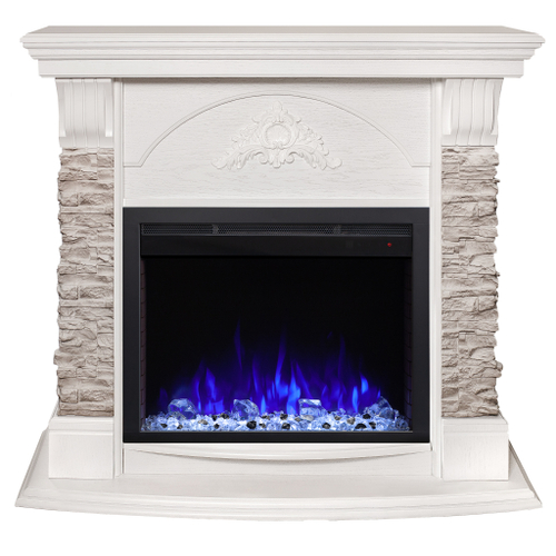 Каминокомплект Real Flame Athena GR WT с очагом Saphir 25,5