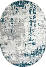 Ковер F282 - GRAY - Овал - коллекция PALERMO размер 160*300 см