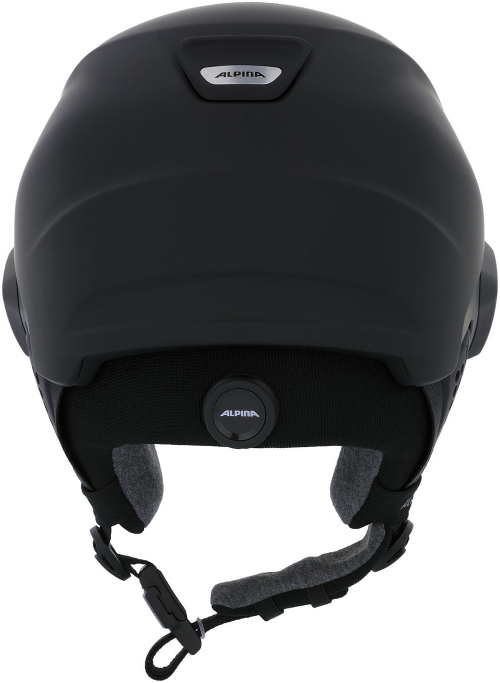 Шлем с визором ALPINA Alto Q-Lite Black Matt (Gold Mirror) (см:59-63)