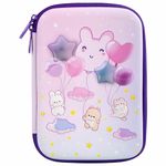 Пенал BRAUBERG KIDS большой удобный с откидной планкой, EVA, 22х15х4 см, "Dreamy clouds", 273507