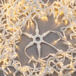 UTC-F90 Y6 WHITE Соединитель для гирлянд серии F90RPO. круговой. 1 вход-5 выходов. Белый. ТМ Uniel