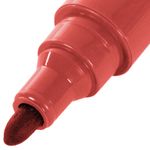 Маркер перманентный STAFF "Basic Budget PM-125", КРАСНЫЙ, круглый наконечник 3 мм, 152176