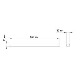 Светильник светодиодный ЭРА SPO-501-M-6K-10 линейный замена T8 G13 LED 600мм 10Вт 6500К матовый | Линейные светодиодные светильники IP20