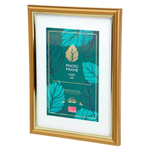 Фоторамка пластик 15х21 см Золото золото