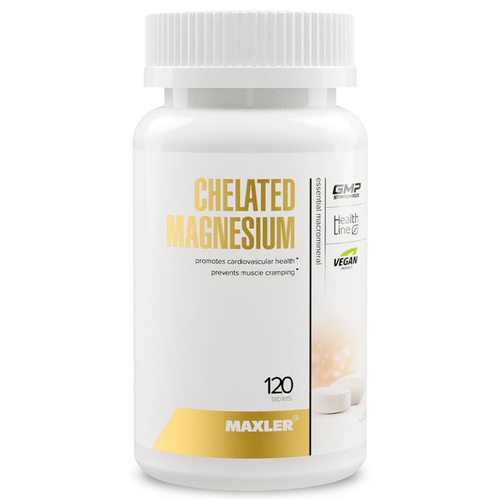 Maxler Chelated Magnesium (120 веган. табс.) [M]
