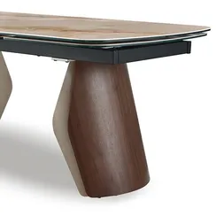 Раздвижной стол Shelf, 180-270х100 см, глянцевая керамика