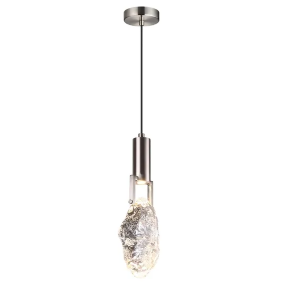 6696/5L MIDCENT ODL24 339 Подвесной светильник матовый никель/металл/стекло IP20 LED 5W 200Лм 3000K LIA