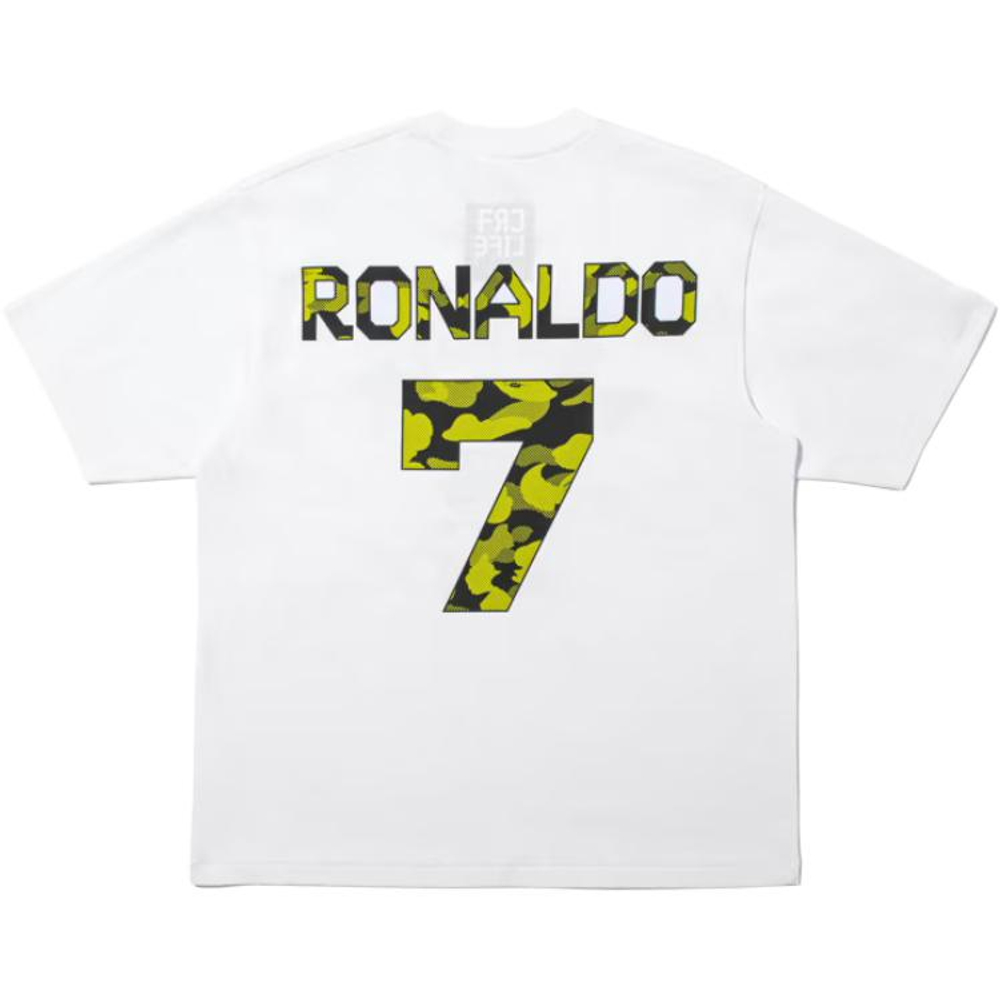A Bathing Ape Bathing Ape Cr7 Life Футболка Regular Sleeve Bap Ss26 104 белый
