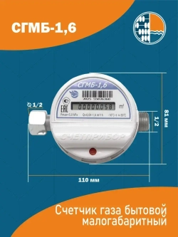 Счетчик газа СГМБ 1.6