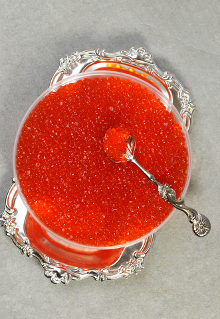 Икра зернистая лососевых рыб соленая фасованная (Кижуч) 180 гр.