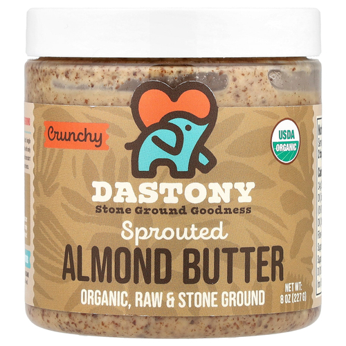 Dastony, паста из пророщенного миндаля, с кусочками орехов, 227 г (8 унций)