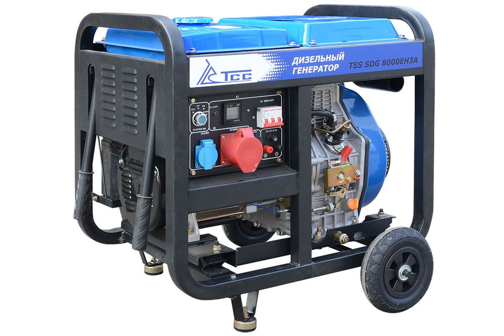 Дизель генератор трехфазный TSS SDG 8000EH3A - [7.5 кВт / 380V] с блоком АВР