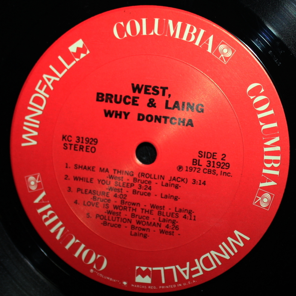 West, Bruce & Laing / Why Dontcha (LP)