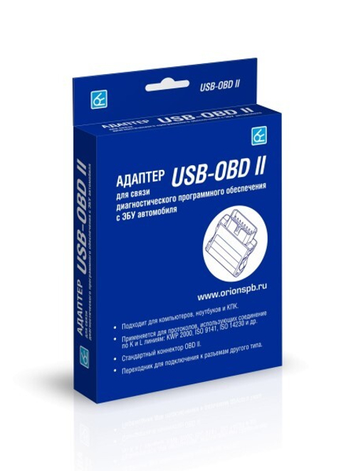 Адаптер для диагностики универсальный OBDII ELМ 327 /USB/ K-Line (НПП ОРИОН)