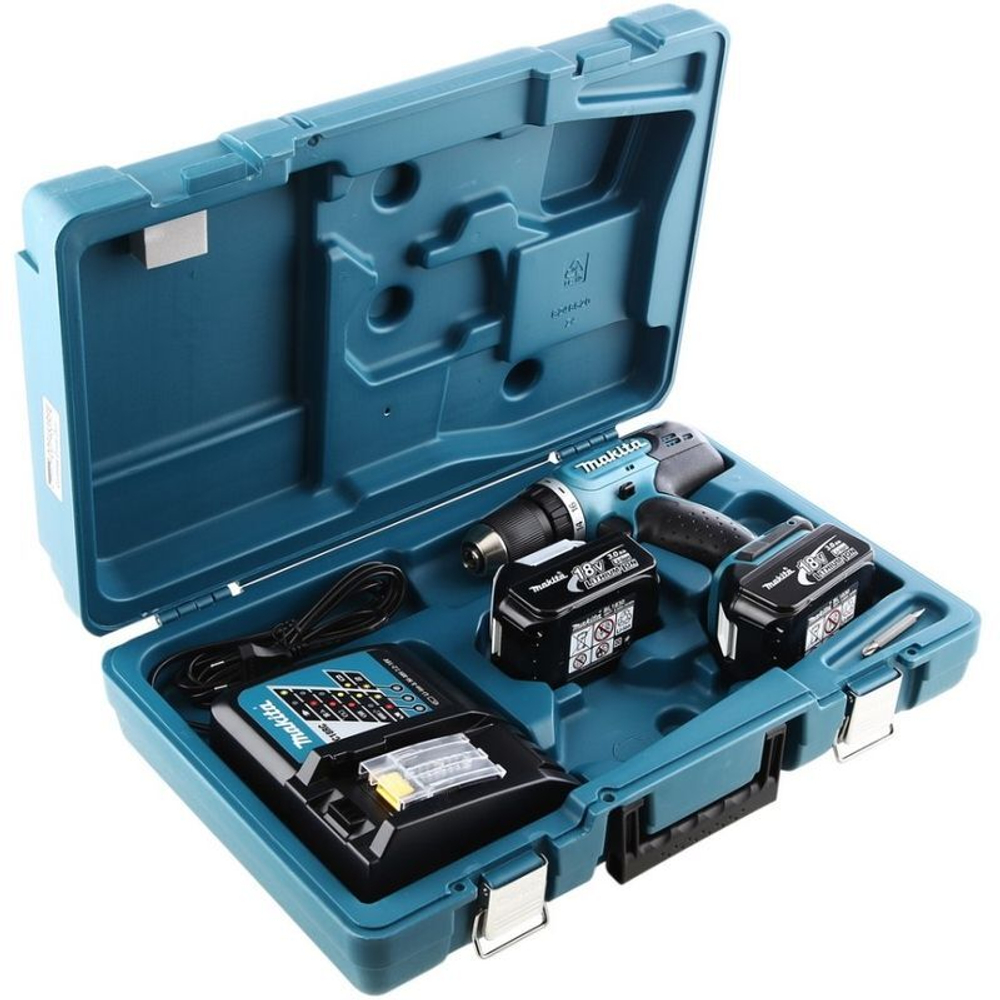 Дрель-шуруповерт Makita DDF453RFE 18В 2х3 Ач