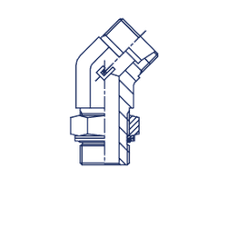Штуцер FRG45 DS08 BSP1/4" (корпус)