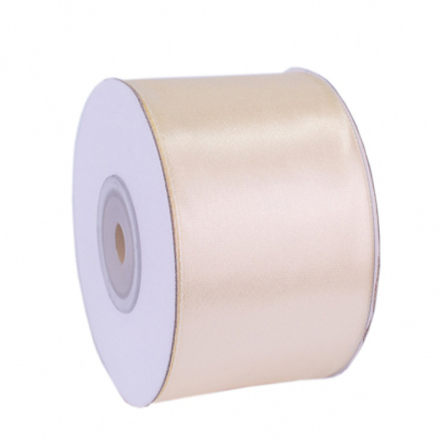 Лента атласная 5см*22,85м КРЕМОВЫЙ