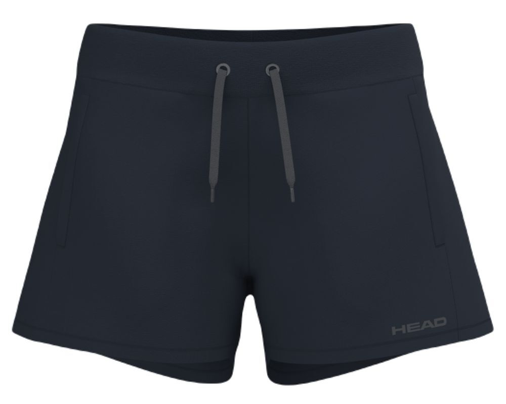 Шорты для девочки теннисные Head Girls Club Original - небесный