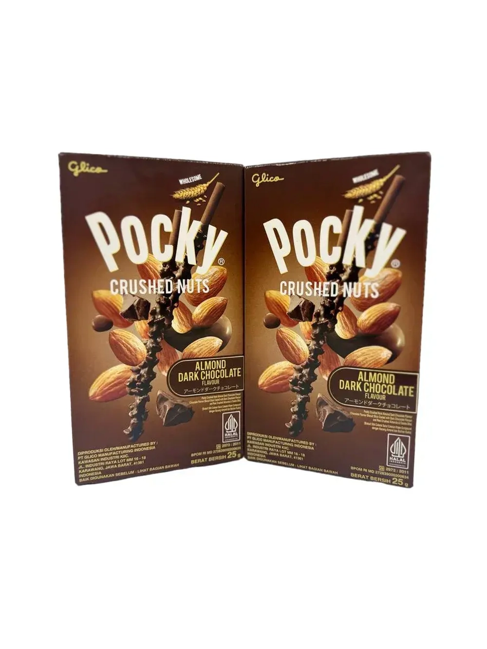 Палочки Pocky в тёмном шоколаде с миндальной крошкой