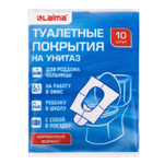 Накладки покрытия сидения для унитаза комплект 10 шт. школа/офис/больница/роддом/поездка LAIMA (30 штук в упаковке)