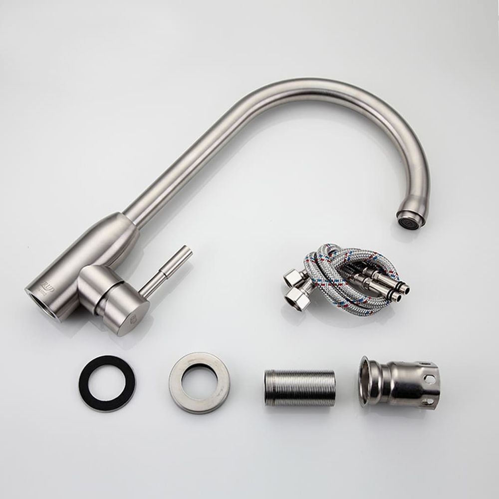 Смеситель для кухни, Frud, с картриджем, нерж, R41052