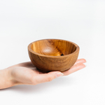 Деревянная текстурированная чаша пиала Art of Siberia из древесины вяза карагач. T87