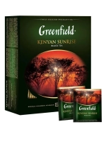 ГРИНФИЛД Кениан Санрайз (Greenfield - Kenyan Sunrise) черный, 100пак/1шт