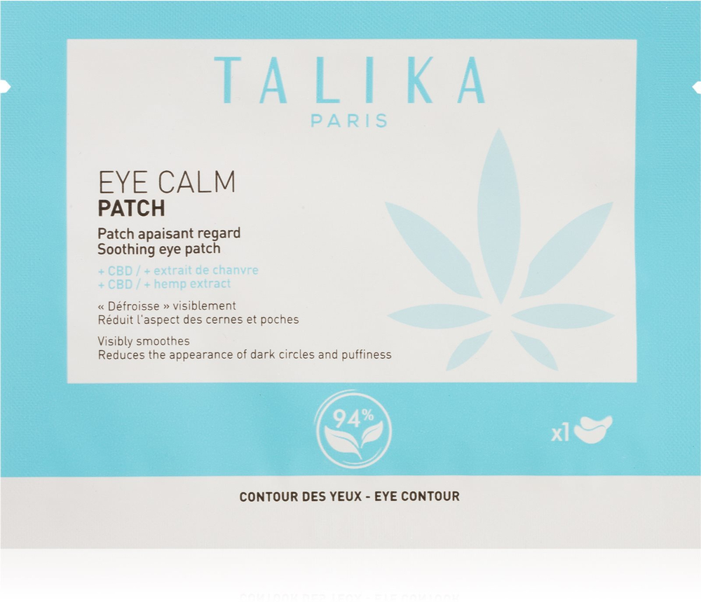 Talika Eye Calm Patch - успокаивающая маска для области вокруг глаз /  1 szt.   / GTIN 3139432553277