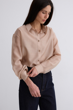 Рубашка Ветер из тенсела и хлопка