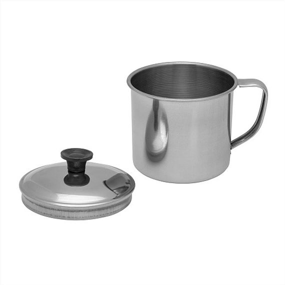 Кружка с крышкой 10см нержавейка (PR-KK-10) PR