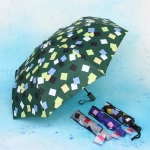 Зонт женский полуавтомат «Ultramarine - Геометрия», микс 6 цветов, 8 спиц, d-100см, длина в слож. виде 68см