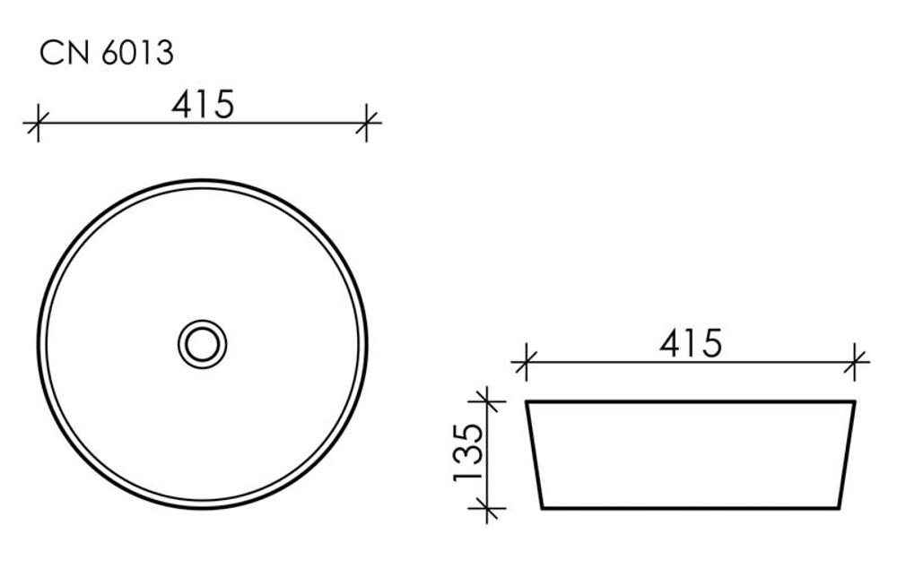 Рукомойник Ceramica Nova Element 41,5 см CN6013