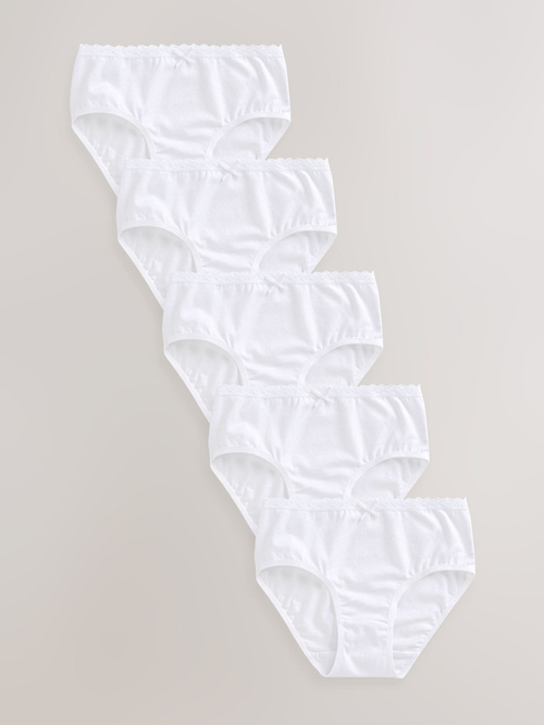 Трусы для девочки Next 596-266, 5 шт., Белый