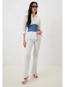 Джинсовый корсет-пояс