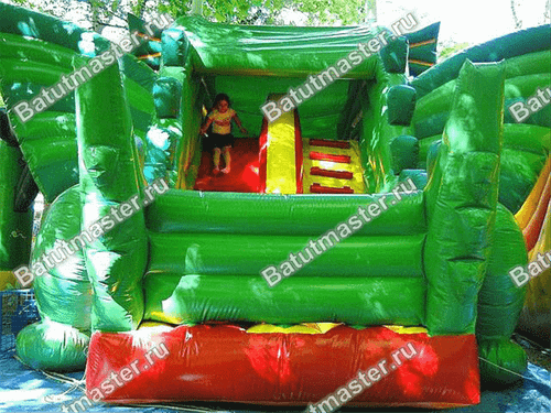 Механический батут "Дракон в замке"